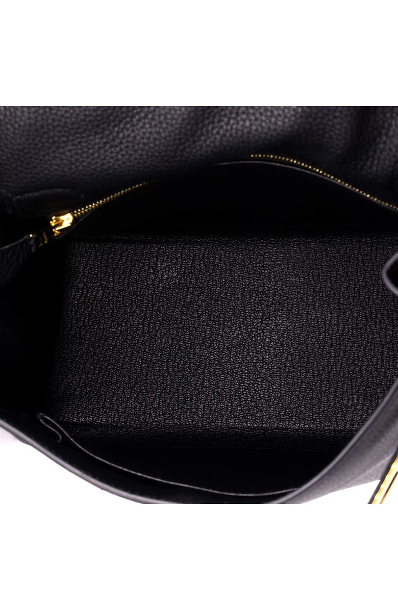 Pre-Owned Hermes Kelly Handbag Black Togo with Gold Hardware 25, Alternate, color, Noir