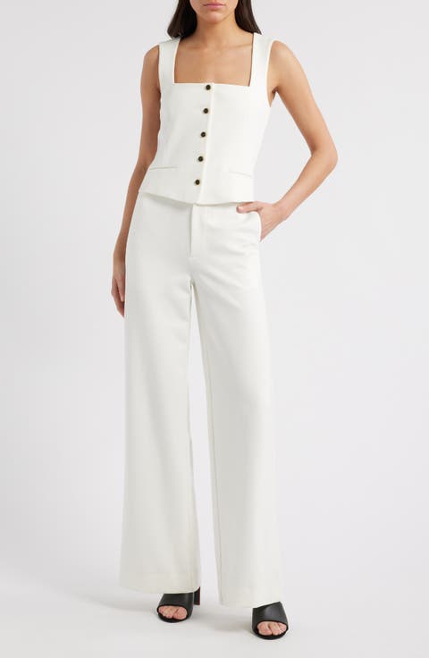 Marianne Sleeveless Wide Leg Ponte Jumpsuit