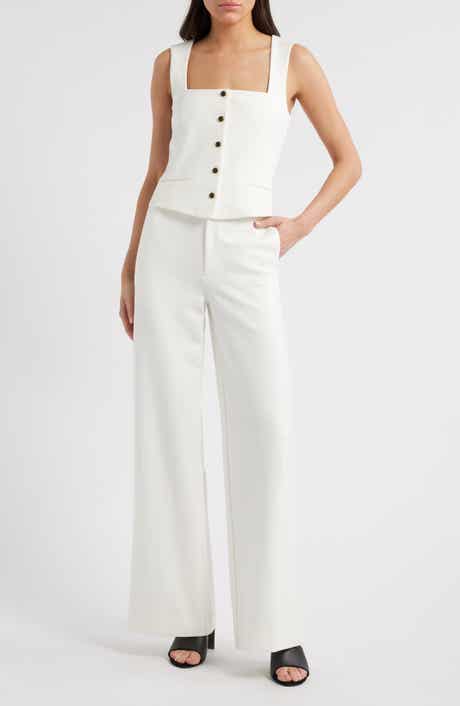 Marianne Sleeveless Wide Leg Ponte Jumpsuit
