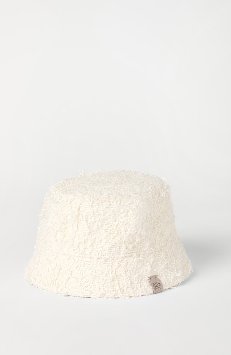 Brunello Cucinelli Bucket hat, Alternate, color, Ivory