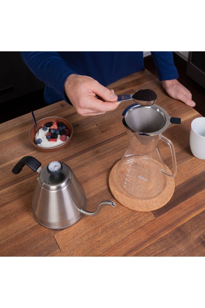 Pour Over Coffee Bundle, Alternate, color, Metallic Silver