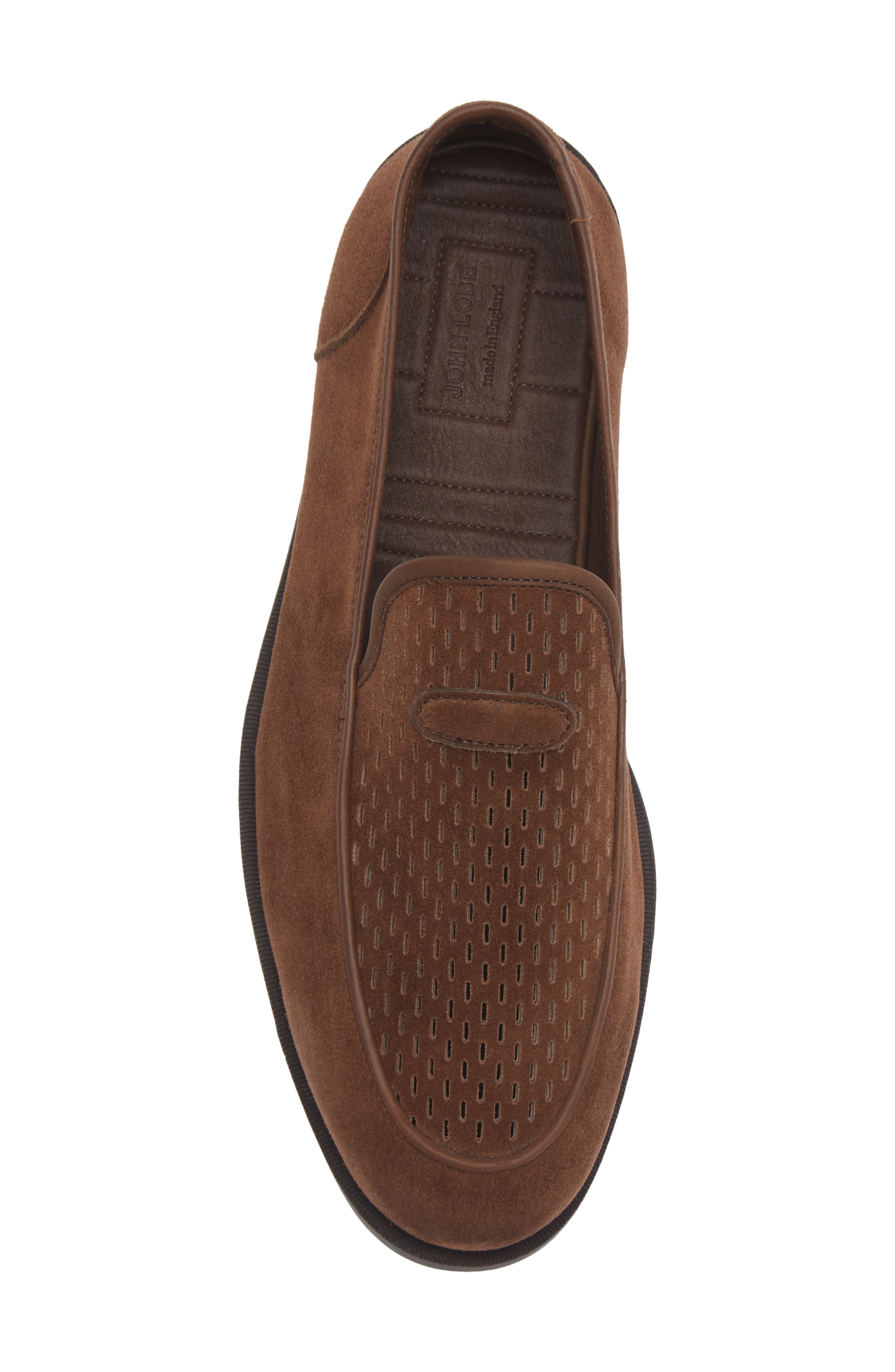 John Lobb Pace Oval Loafer, Alternate, color, 2Y-Dark Brown