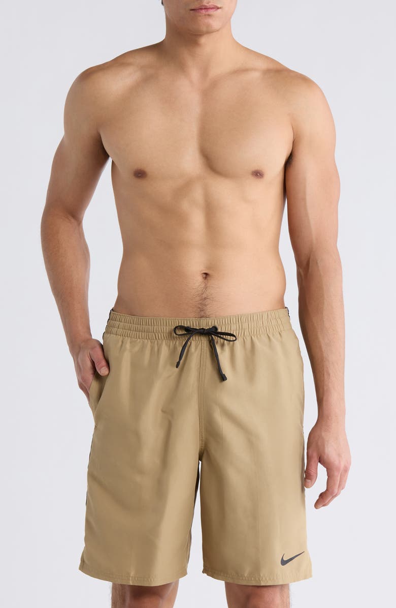 Nike 9-Inch Volley Swim Shorts, Main, color, Parachute Beige