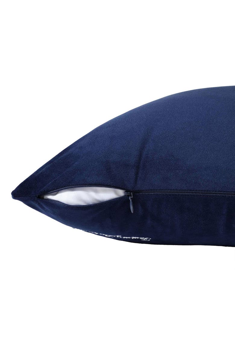 Tommy Bahama Holiday Retriever Square Throw Pillow, Alternate, color, Dark Blue