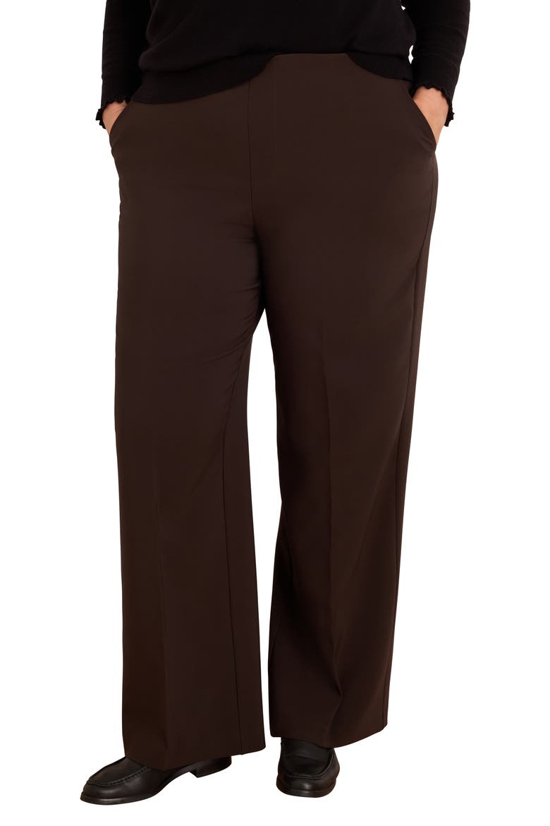 Lenox High Waist Wide Leg Pants, Main, color, JAVA