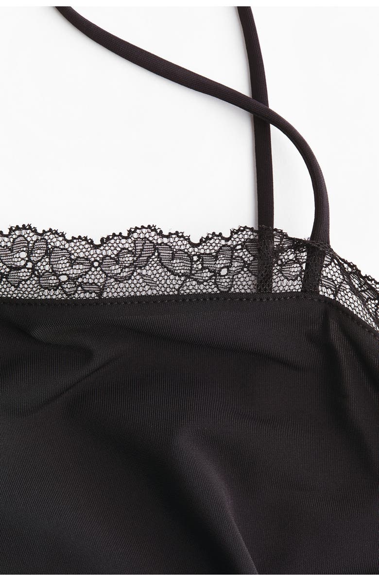 H&M Lace-trimmed Strappy Top, Alternate, color, 