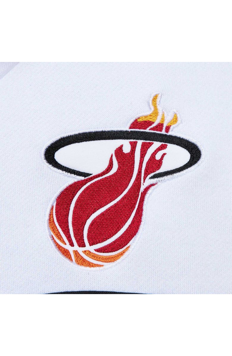 Mitchell & Ness Men's Mitchell & Ness Red/White Miami Heat Head Coach Pullover Hoodie, Alternate, color, Red