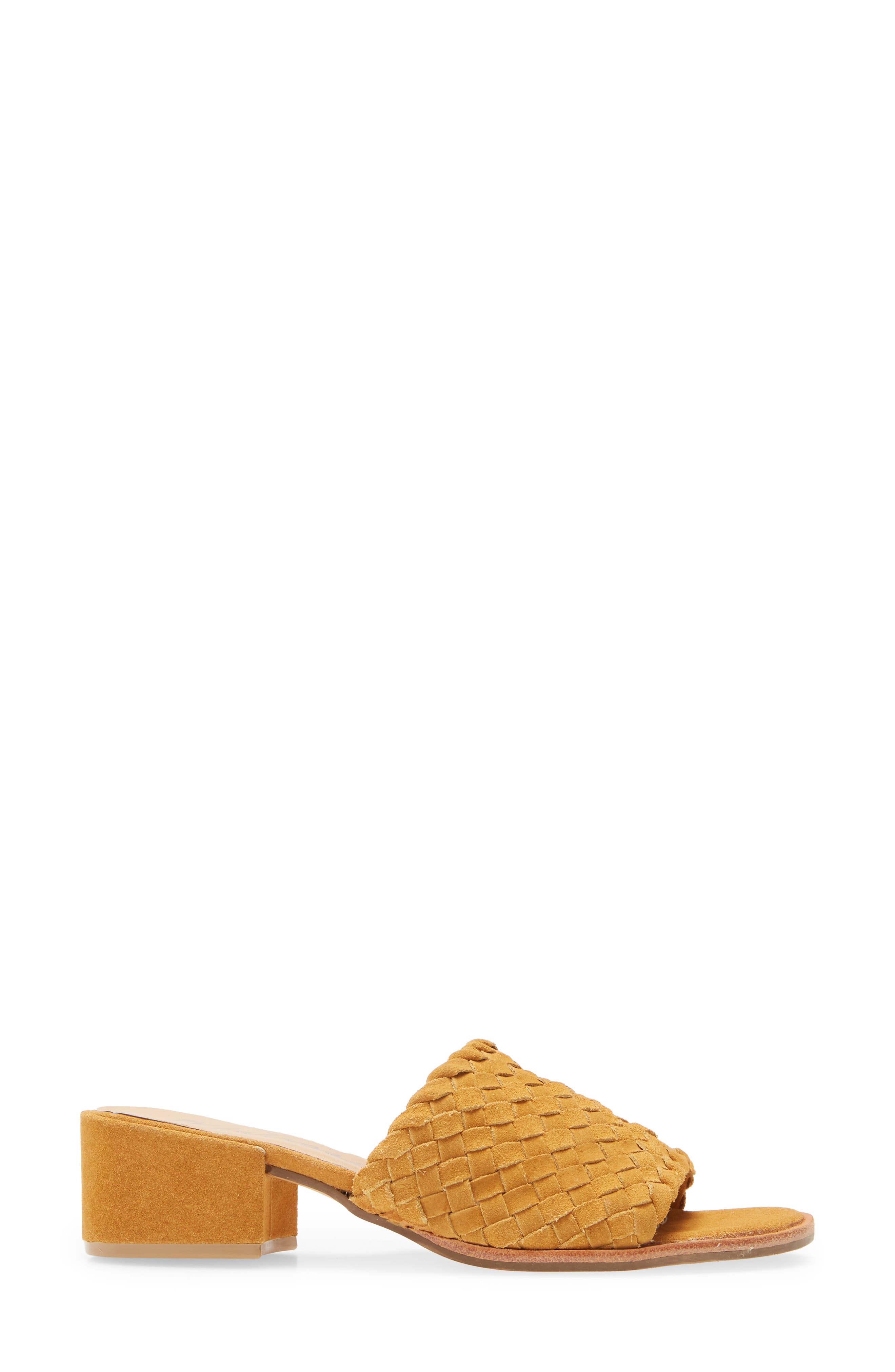 Andi Slide Sandal, Alternate, color, YELLOW SUEDE