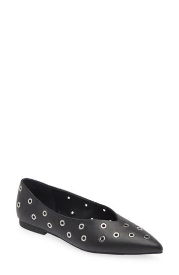 Open Edit Kyler Pointed Toe Flat In Black
