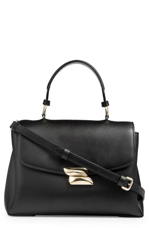 Darcie Leather Top Handle Bag