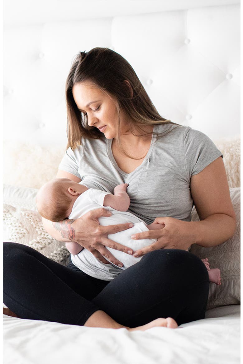 Everyday Maternity & Nursing T-shirt, Alternate, color, GREY HEATHER