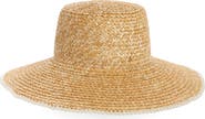 Lele Sadoughi Imitation Pearl Straw Hat
