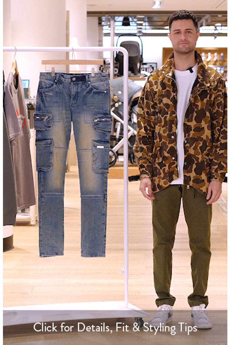 Slate Cargo Skinny Jeans video