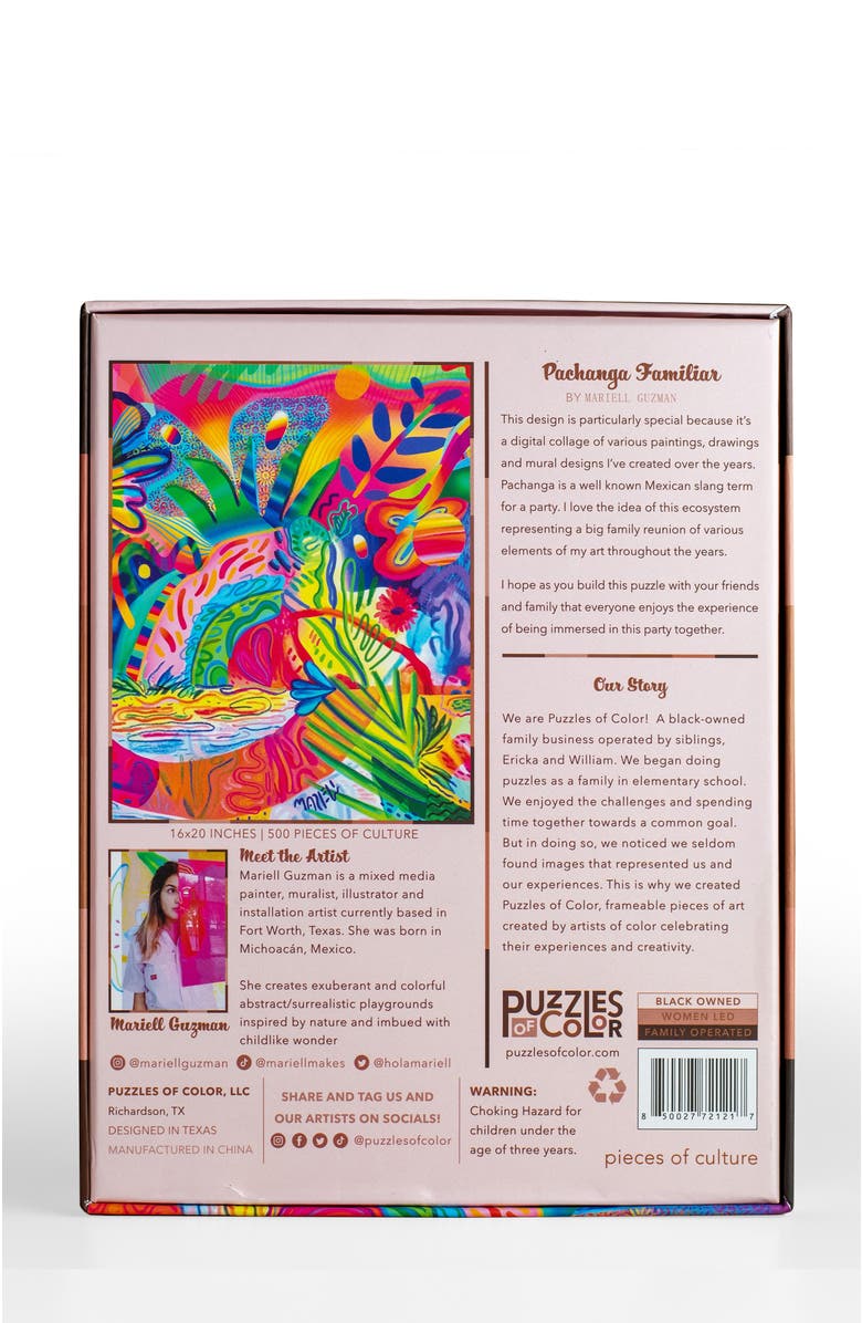 Puzzles of Color Pachanga Familiar - 500 Piece Puzzle, Alternate, color, Multi