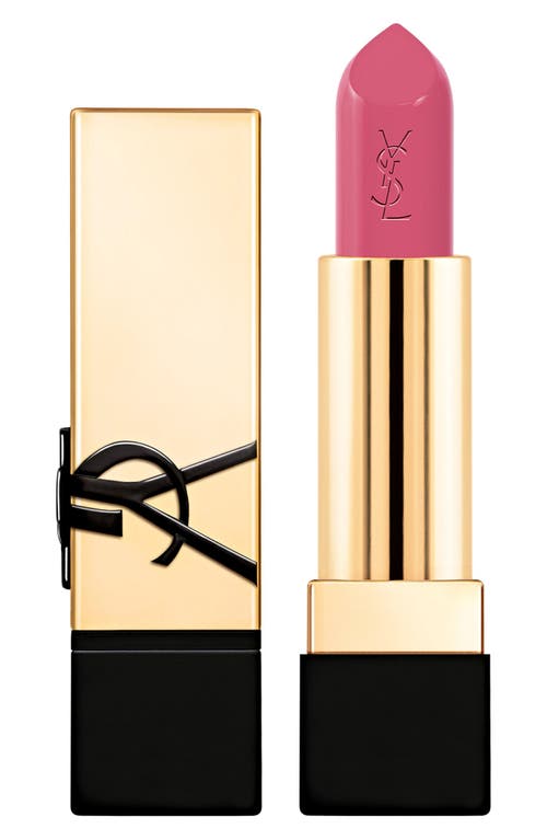 Saint Laurent Yves  Rouge Pur Couture Caring Satin Lipstick With Ceramides In Pm Pink Muse