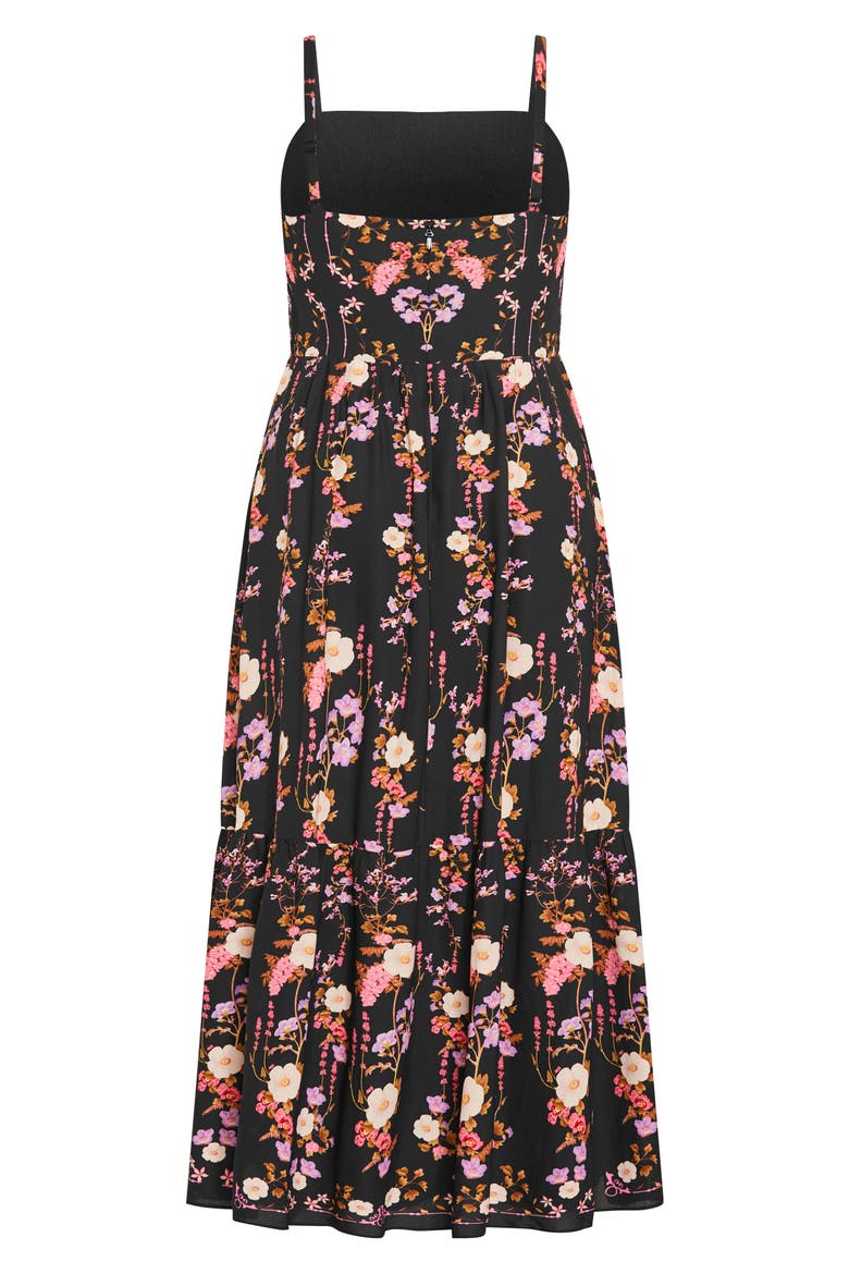 Molly Midi Sundress, Alternate, color, BOUQUET