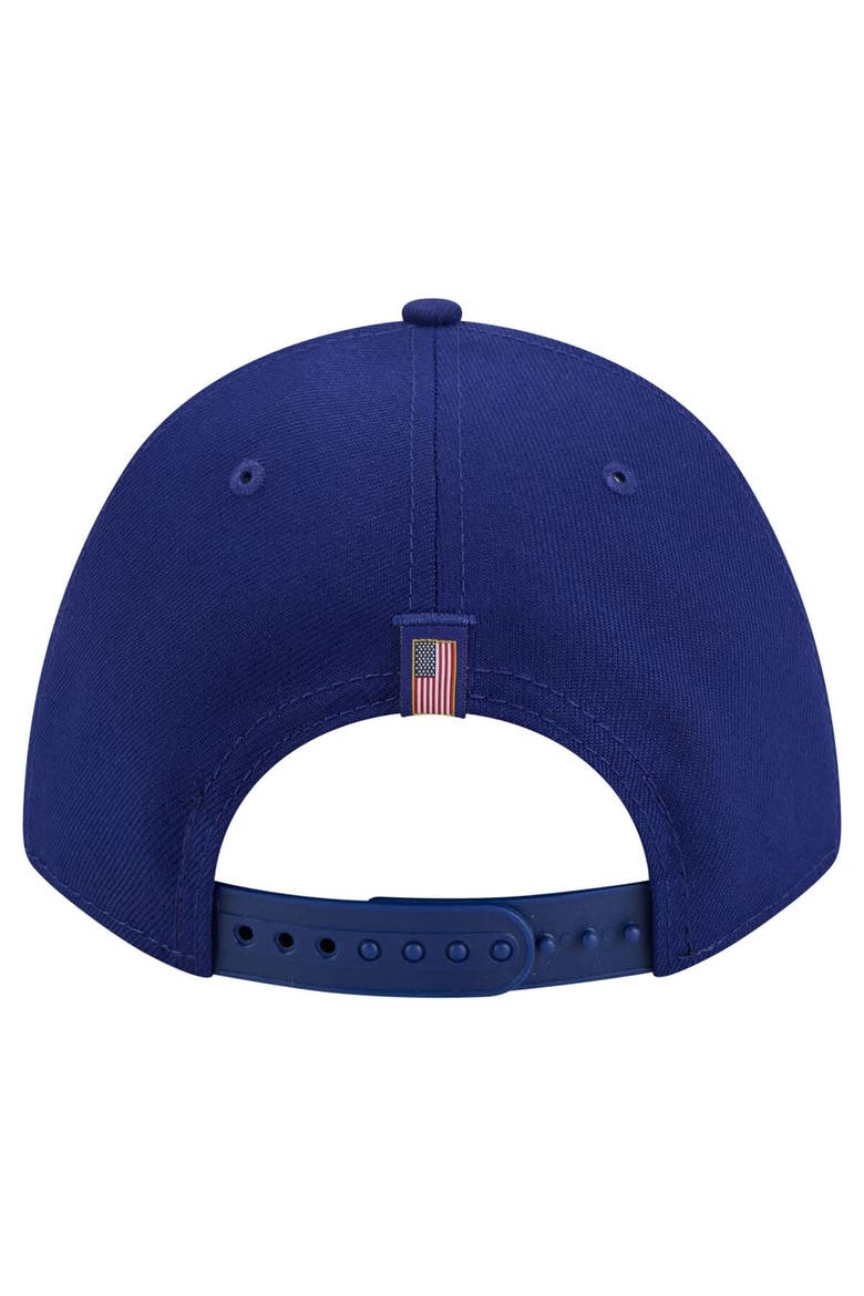 Men's New Era Royal Texas Rangers American Flag 9FORTY M-Crown A-Frame Adjustable Hat, Alternate, color, Royal