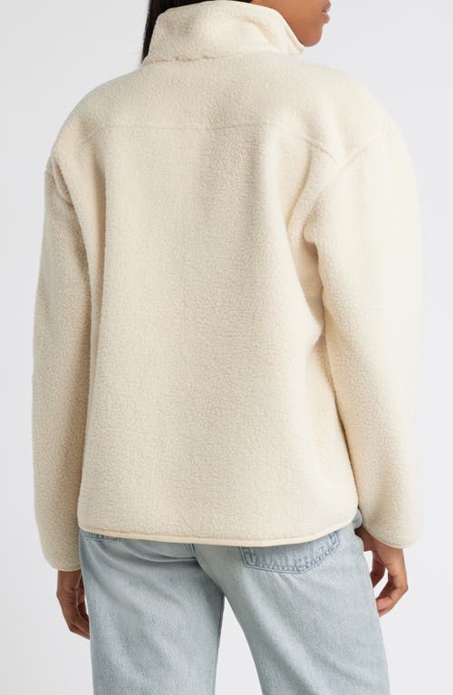 Florence By Mills High Pile Fleece Jacket In Whitecap Grey