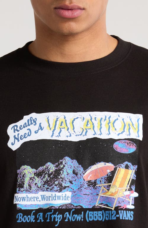 Vans Need A Vacation Graphic T-shirt In Black