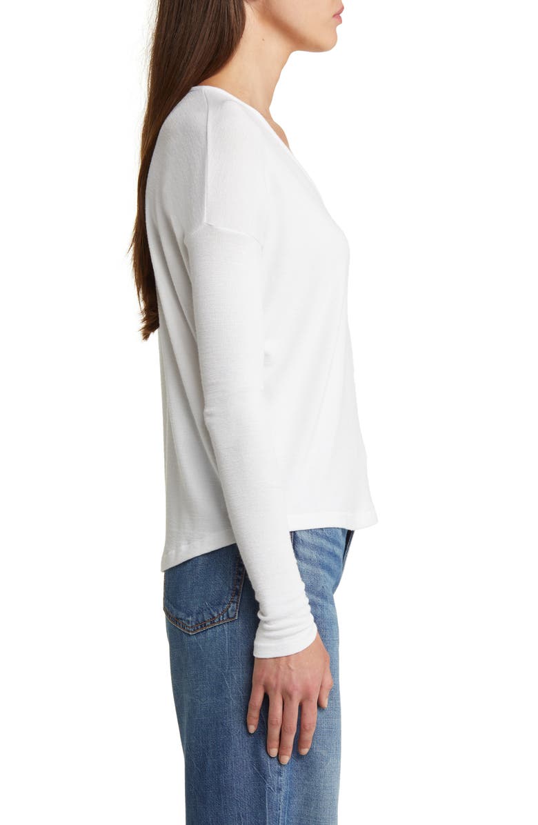 rag & bone The Long Sleeve Knit T-Shirt, Alternate, color, White
