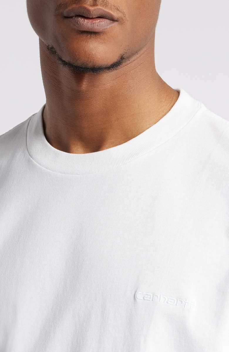 Carhartt Work In Progress Duster Script Logo Embroidered T-Shirt, Alternate, color, 