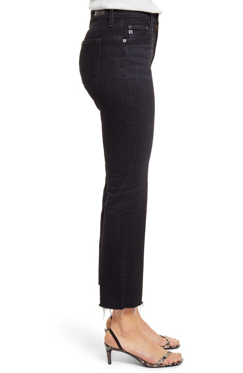 AG Jodi Mid Rise Raw Hem Crop Flare Jeans, Alternate, color,