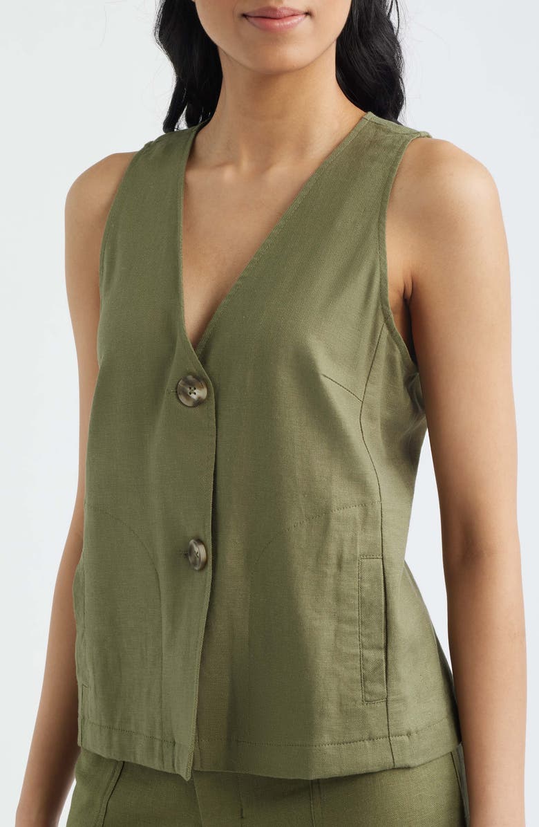 CITY BLUES Relaxed Fit Vest, Alternate, color, 