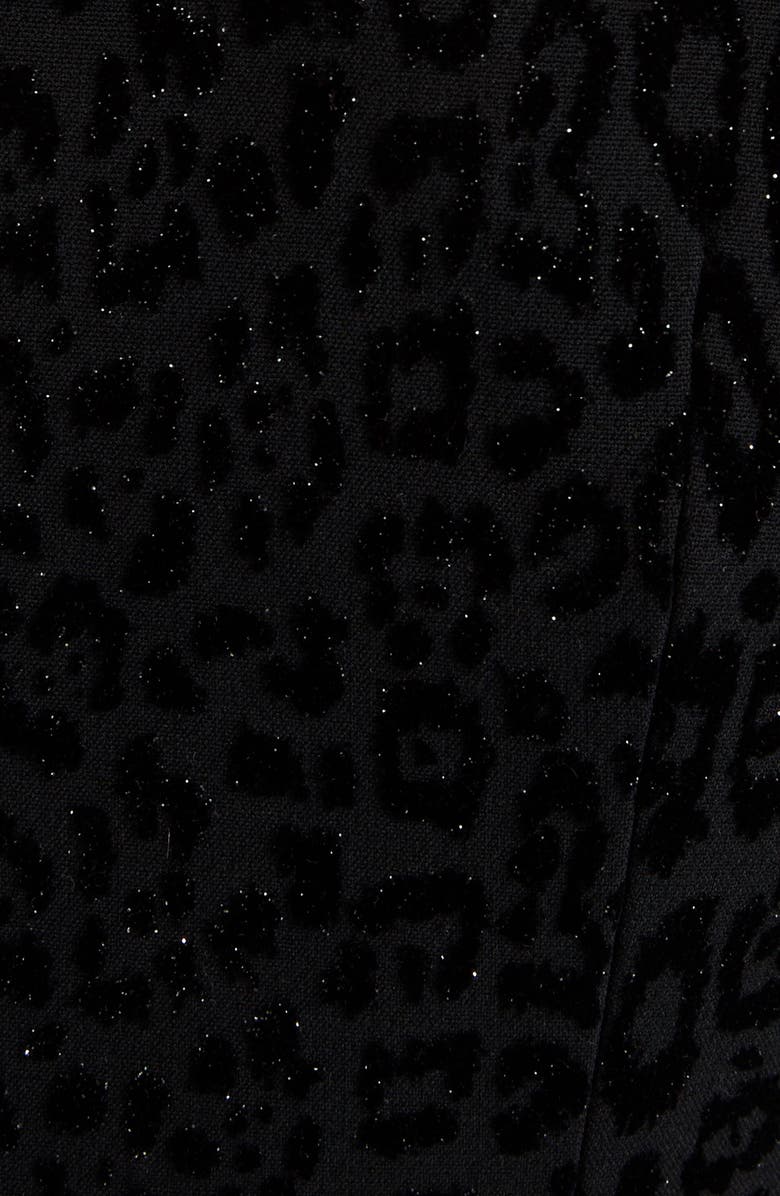 Balmain Metallic Leopard Jacquard Body-Con Minidress, Alternate, color, 