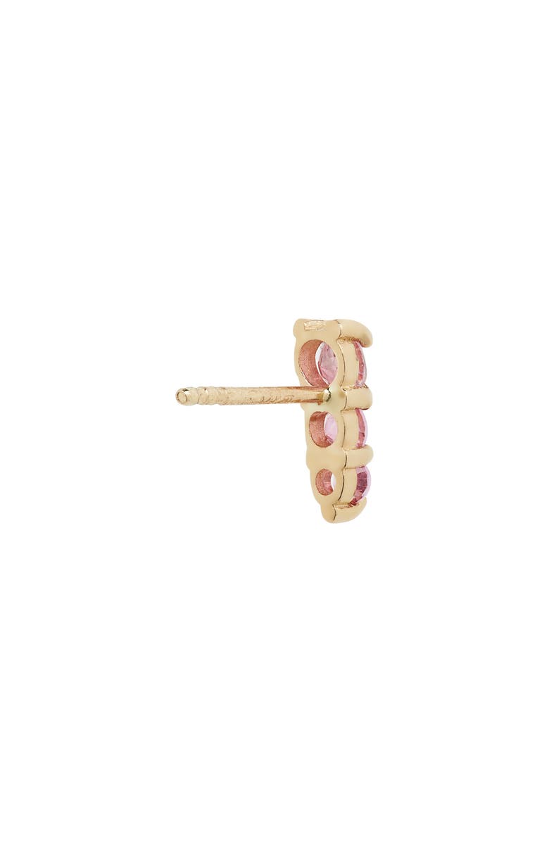 Bony Levy 14K Gold Pink Topaz Stud Earrings, Alternate, color, 14Ky