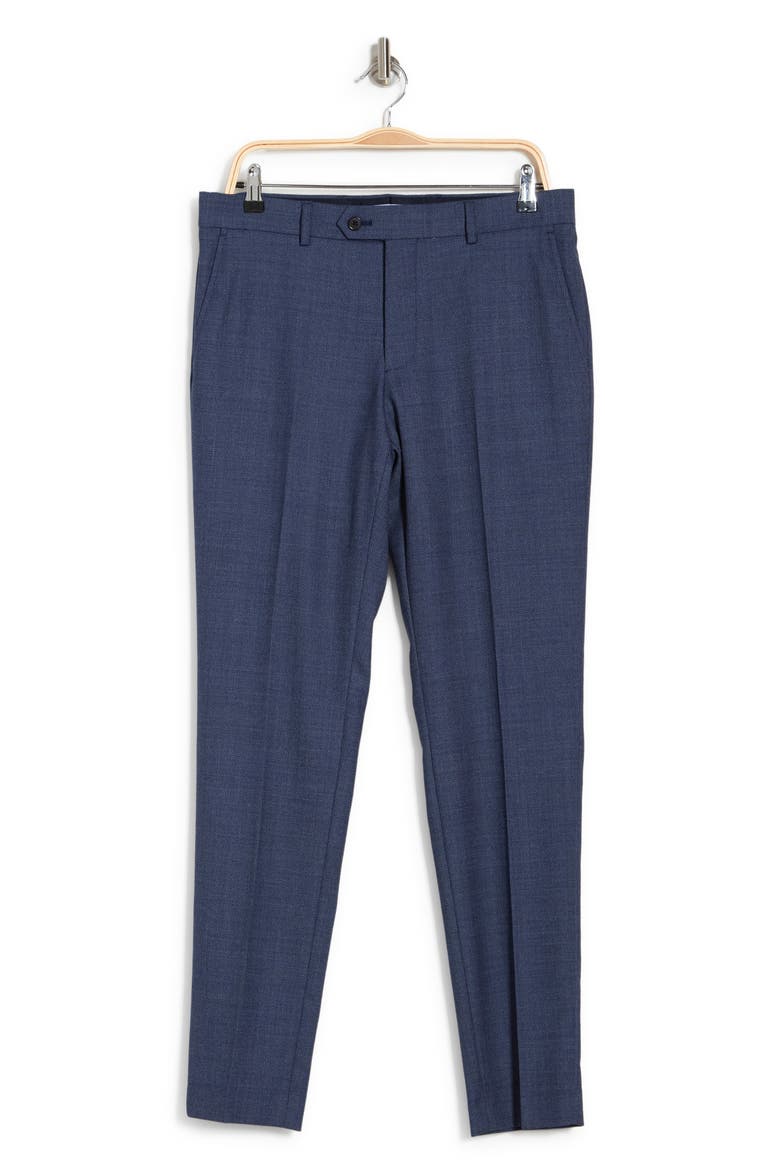 Navy Birdseye Stretch Suit Pants, Alternate, color, NAVY