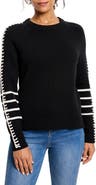 NIC+ZOE Dashing Down Whipstitch High/Low Sweater