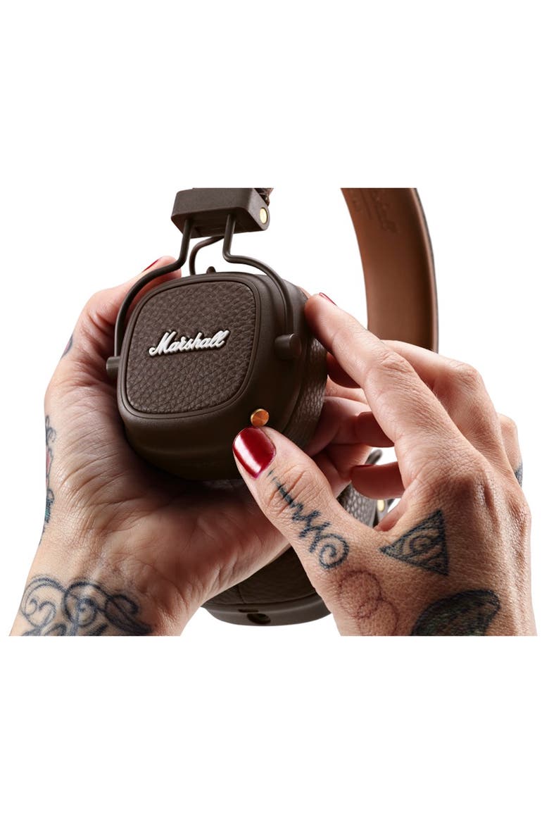 Major III Bluetooth® On-Ear Headphones, Alternate, color, BROWN