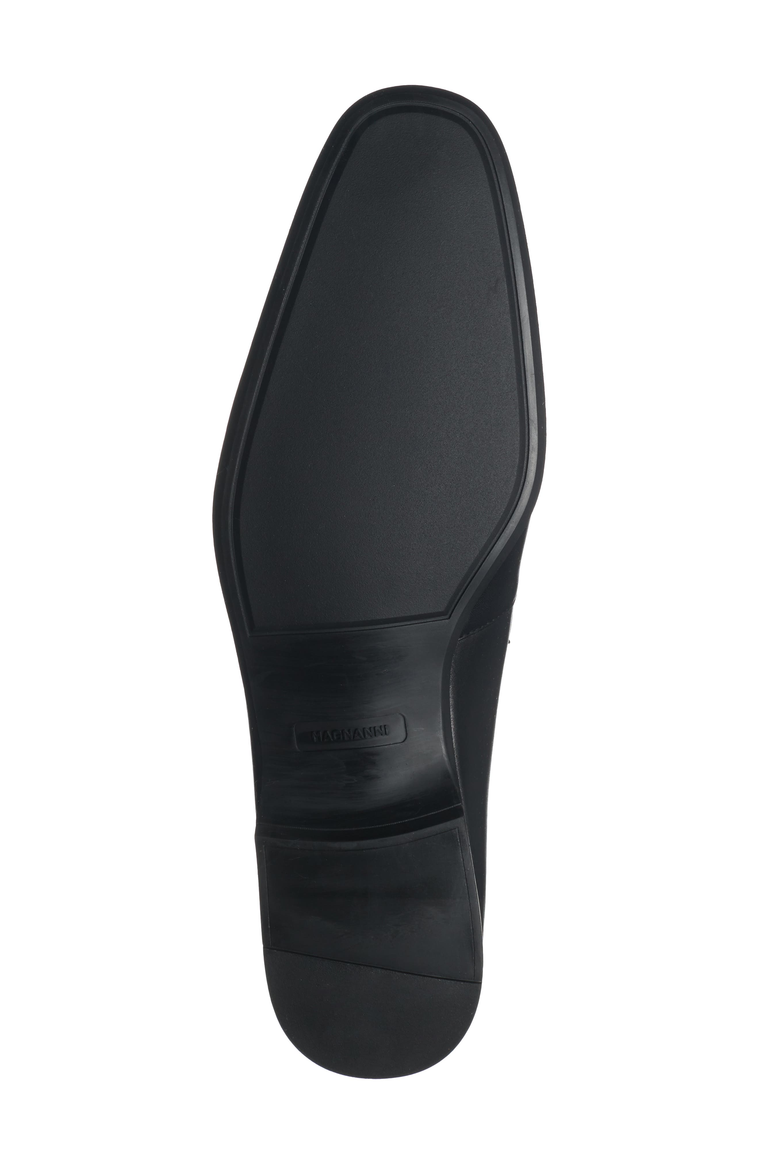 Magnanni Vince Leather Penny Loafer, Alternate, color, Vince Black