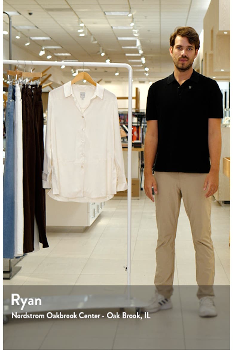 Crepe Mix Button-Up Shirt video