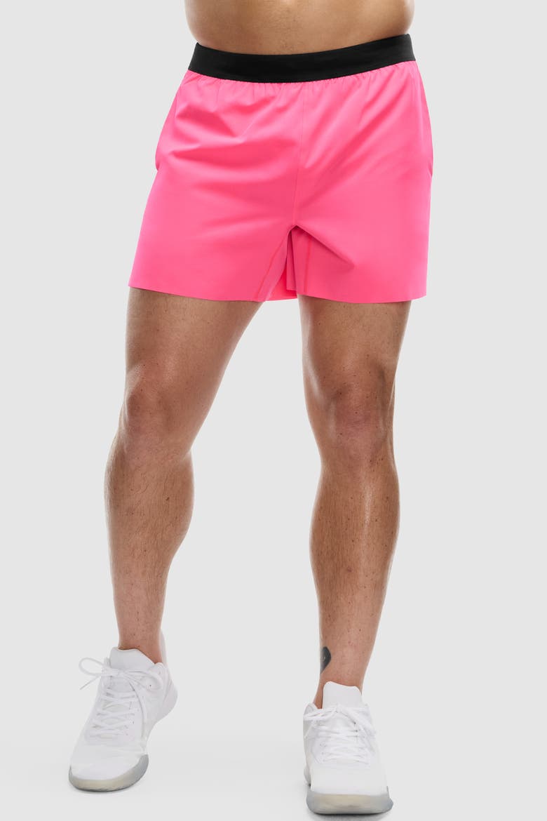 5" Lined Bonded Run Short, Main, color, Hot Pink