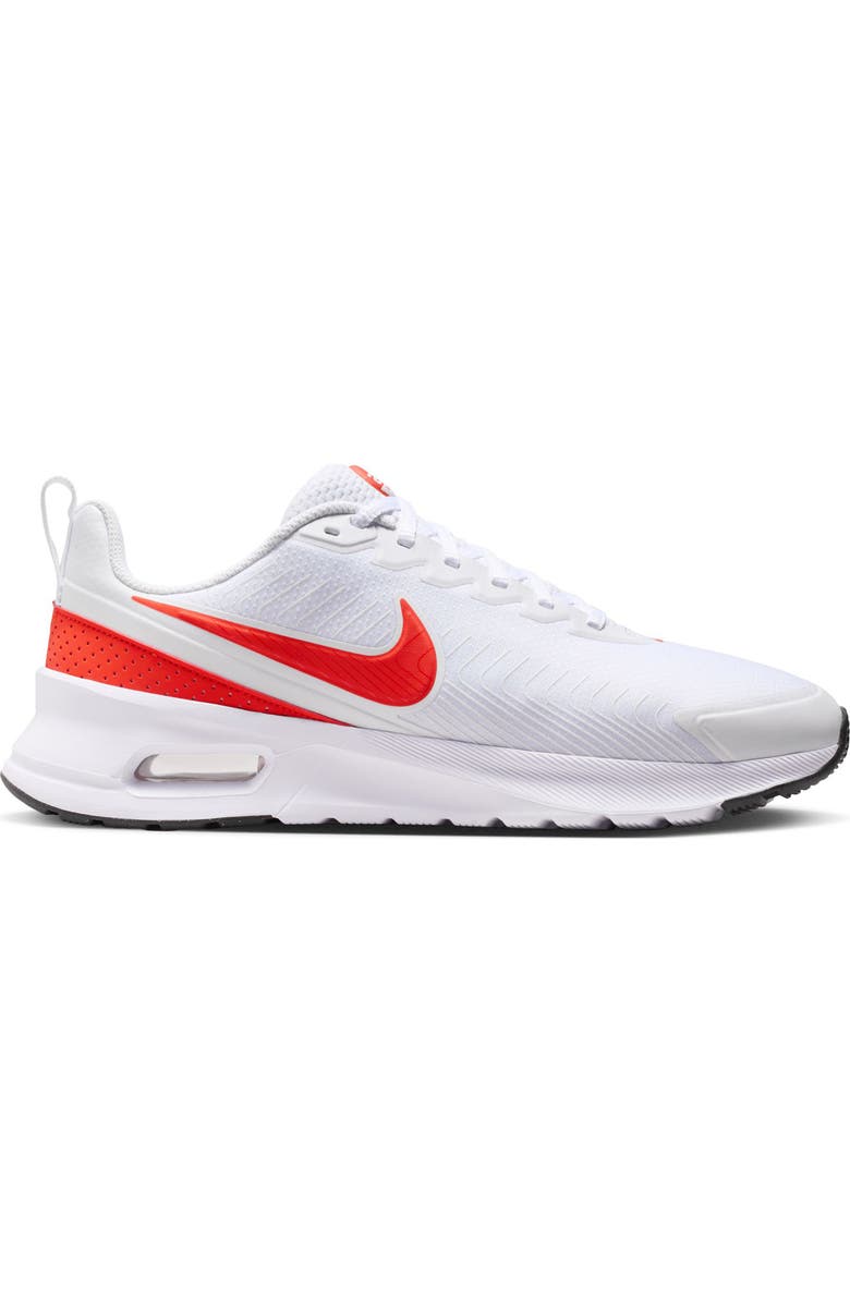 Nike Air Max Nuaxis Sneaker, Alternate, color, White/ Picante Red/ Black