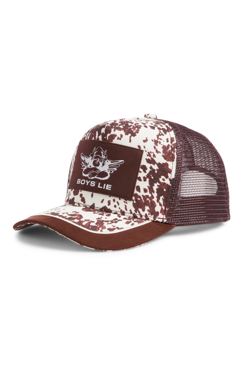 First Rodeo Trucker Hat, Main, color, BLACK