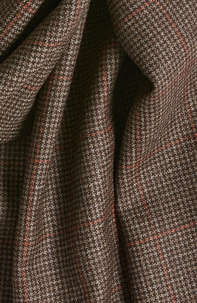 CLIFTON WILSON Shepherd's Check Wool Scarf, Alternate, color, 