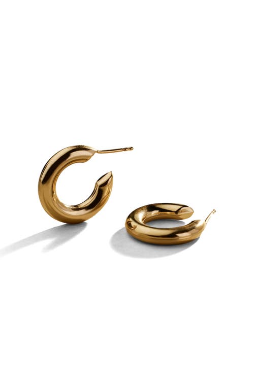 Made By Mary Gloss Hoop Earrings In Gold