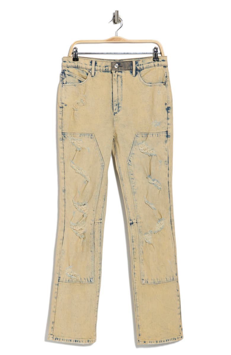 RtA Ricardo Distressed Slim Jeans, Main, color, Moonstone