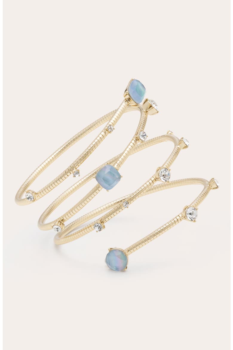 Lila Wrap Cuff, Alternate, color, BLUE WHITE MOTHER OF PEARL
