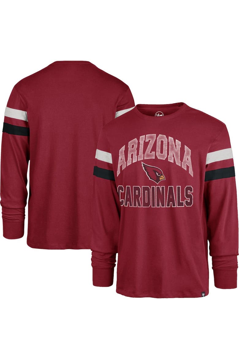 Men's '47 Cardinal Arizona Cardinals Irving Long Sleeve T-Shirt, Main, color, Cardinal