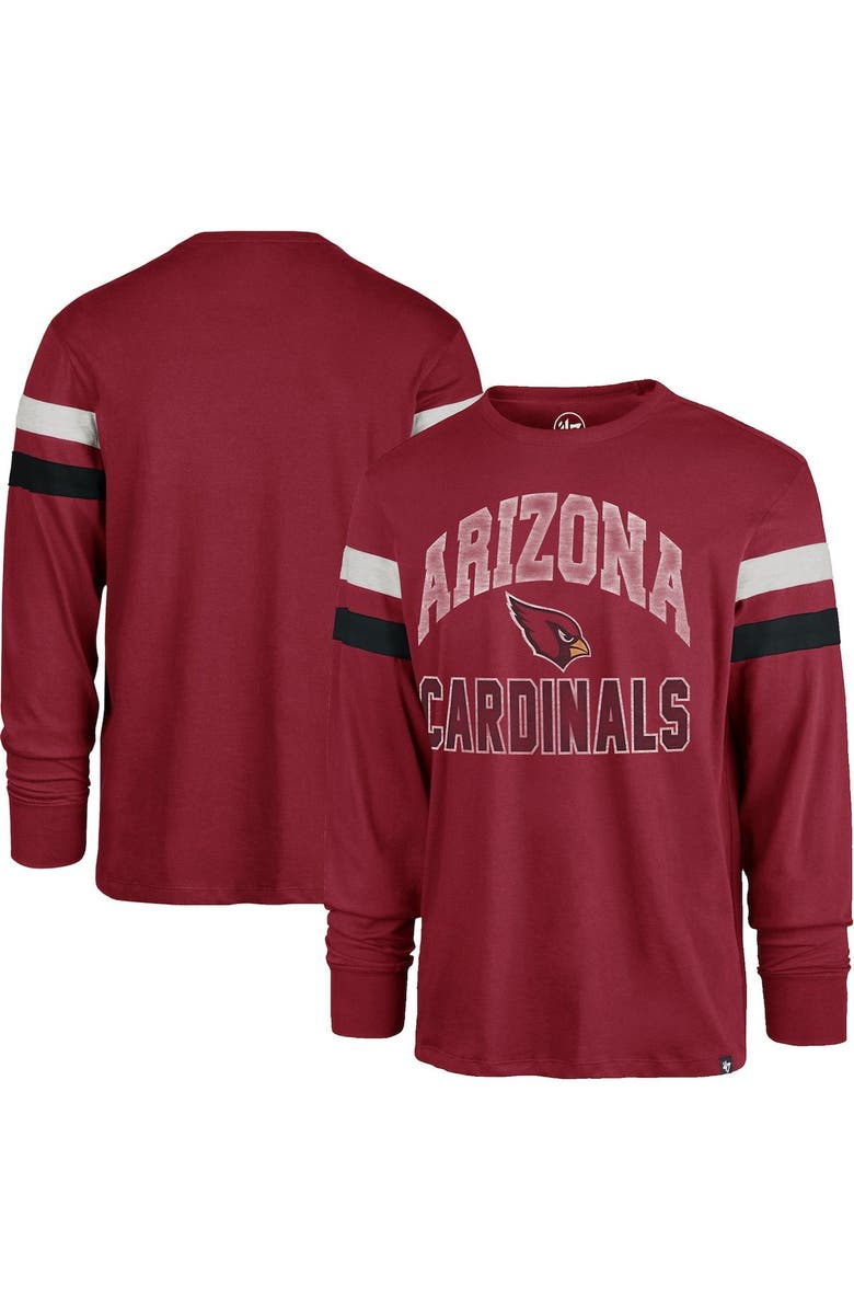 '47 Men's '47 Cardinal Arizona Cardinals Irving Long Sleeve T-Shirt, Main, color, Cardinal