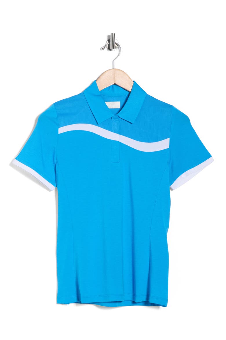 Colorblock Golf Polo, Alternate, color, IBIZA BLUE