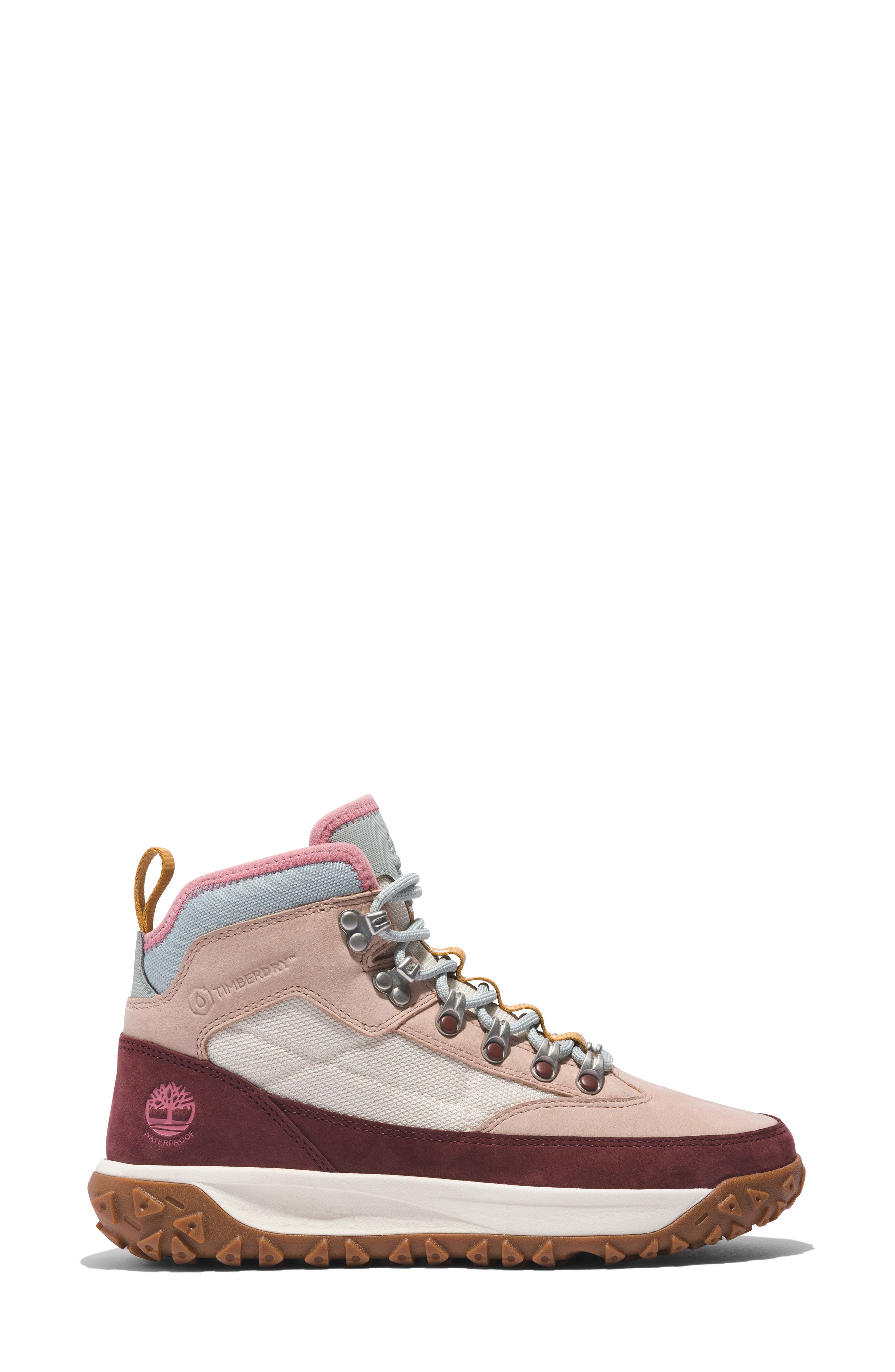 Greenstride™ Motion 6 Mid Waterproof Hiking Boot, Alternate, color, LIGHT BEIGE NUBUCK