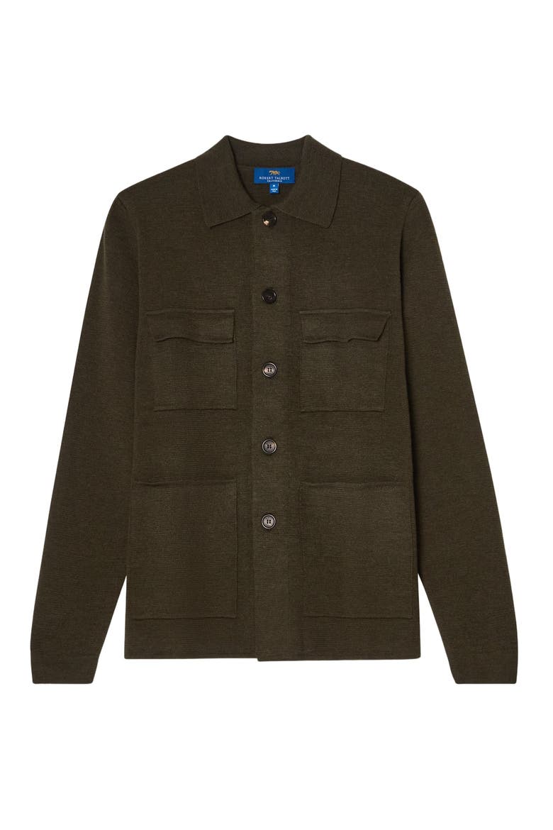 Landon Sweater Jacket, Main, color, Dark Olive
