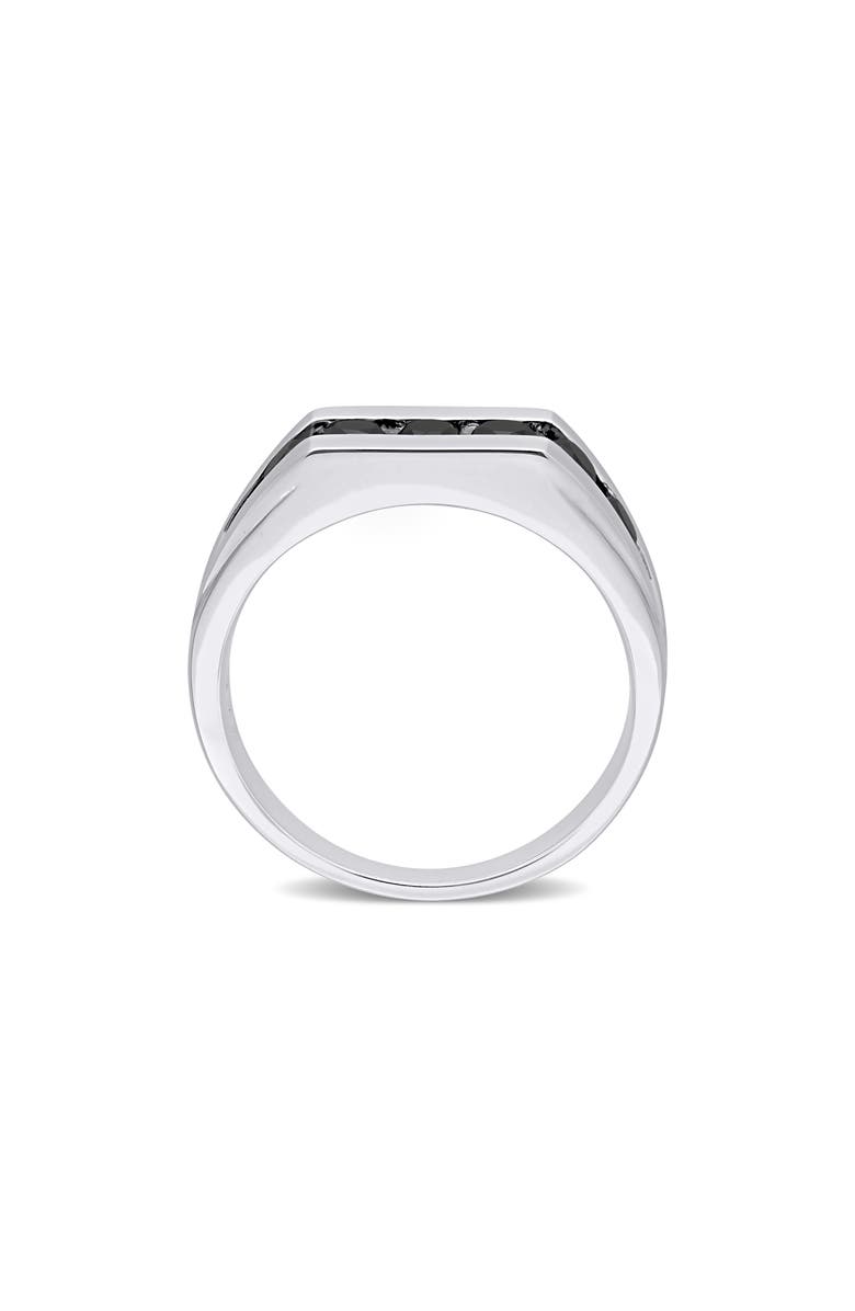 DELMAR Men's Black Diamond Channel Ring, Alternate, color, 