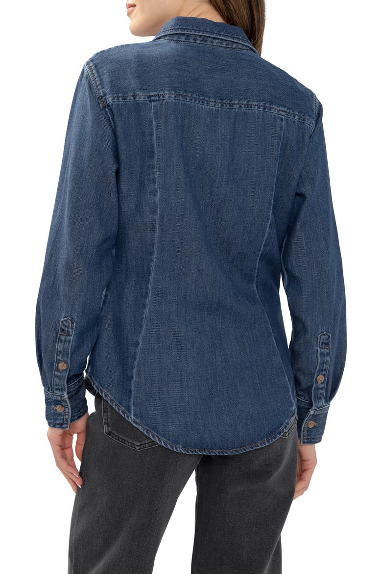 Angie Denim Shirt, Alternate, color, ISLINGTON