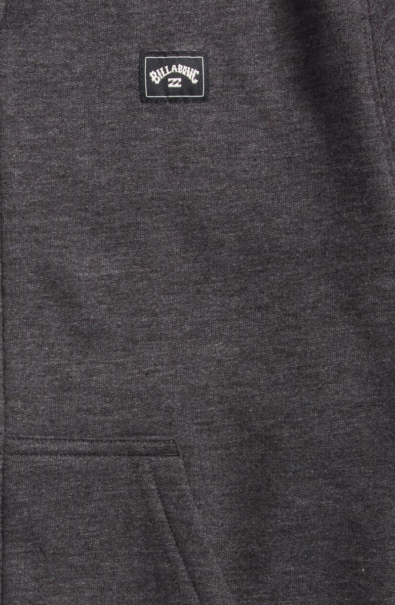 Billabong Kids' All Day Organic Cotton Blend Zip Hoodie, Alternate, color,