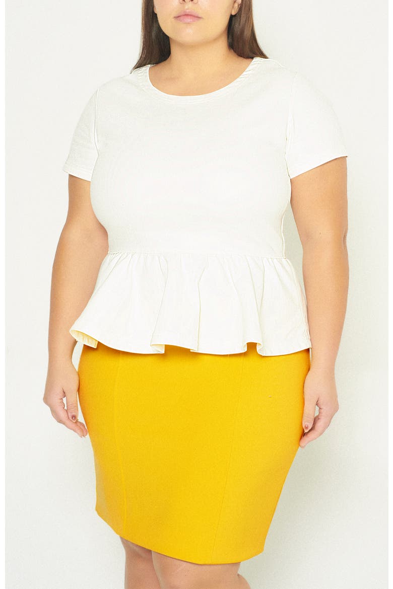 Alexandria Top, Alternate, color, White
